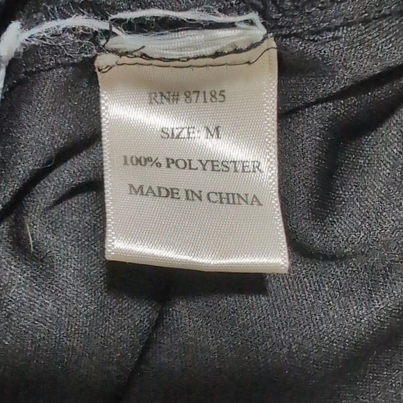 Studio Y Black Sleeveless Top Ruched V Neck Open Back Party Long Tank Medium - Picture 4 of 4